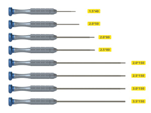 T02 Aluminum Screwdriver Replacement Blade